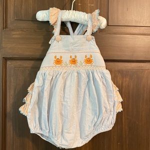 Adorable smock Crab Romper